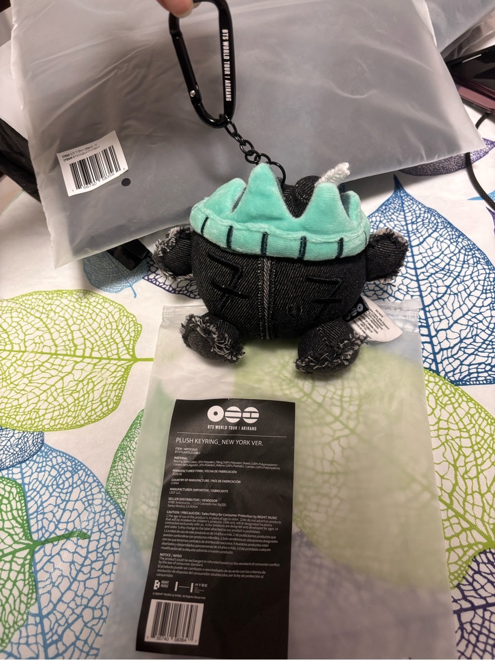 BTS Arirang NEW YORK pop up Exclusive KEYRING PLUSH